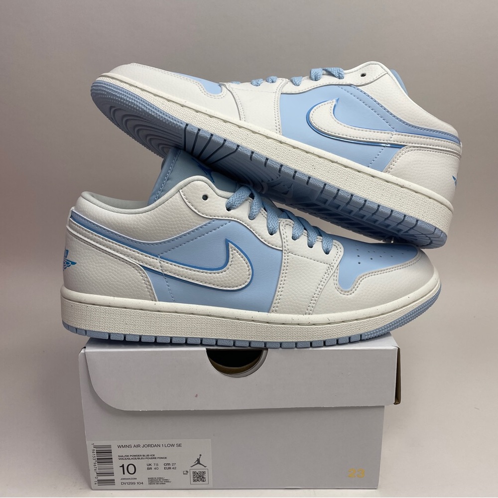 Nike Air Jordan 1 Retro Low SE “Powder Blue/Ice Blue” 2023 - Picture 1 of 4